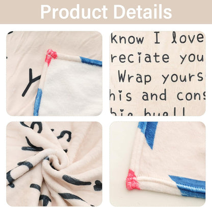 Throw Blankets Gifts for Mom from Daughter Son 50X60 Inch Soft Flannel Throw Blankets for for Mother'S Day Christmas Valentines Day Birthday Anniversary for Bed Couch