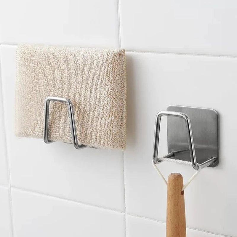 304 Stainless Steel Kitchen Accessories Sponges Holder Shelf for Kitchen Soap Dispenser Special Kitchen Utensils