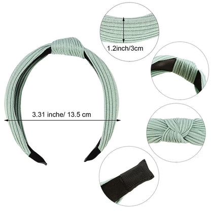 8 Pieces Womens Headbands, HUART Headbands in 8 Colors, Elastic Headbands for Women